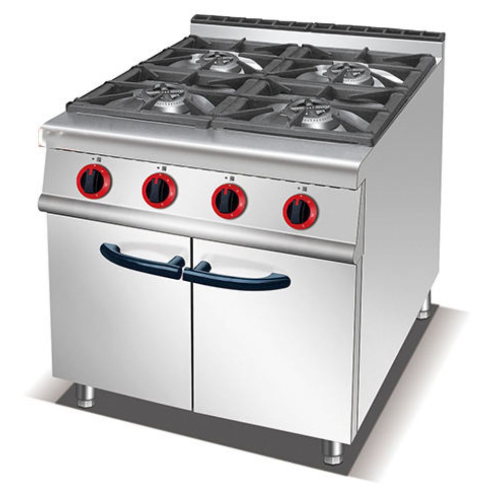 4-Burner Freestanding Gas Stove with Oven