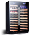 The double door design allows for easy access to your collection of up to 302 bottles.