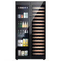 This cooler can store up to 166 bottles of wine and 625 cans of beverages, making it a perfect addition to any wine collection.