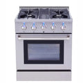 Freestanding 30" Electric and Gas Range with Oven