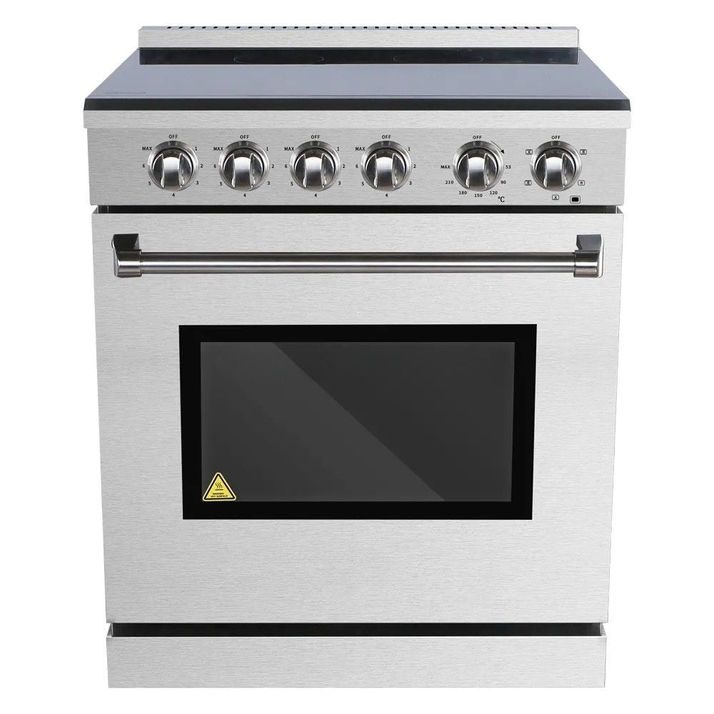 Freestanding Induction 30" White Electric Range Stove