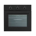 Black Stainless Steel 24" Single Natural Gas Wall Oven